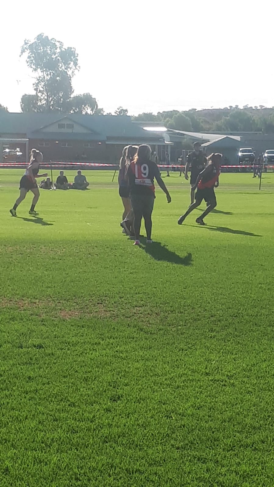 Arlparra Wanta girls playing in the Youth Girls Football competition in ...