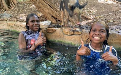 Hard working Ngukurr students rewarded with a special day trip to Mataranka