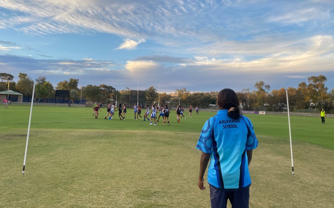 Our Arlparra girls do work experience with the AFLNT!